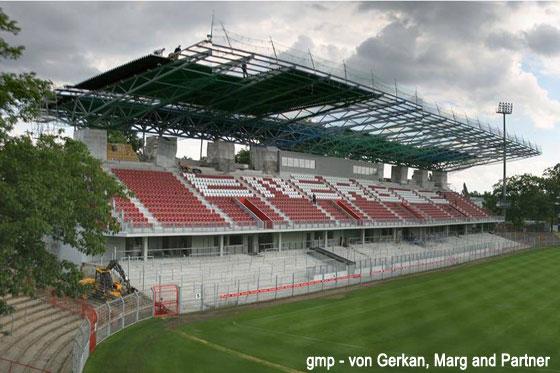 Roof structure under construction