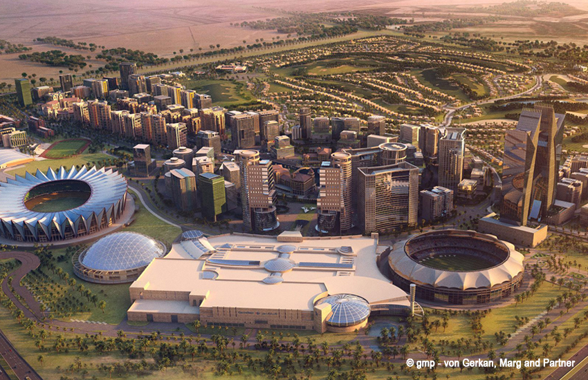 Dubai Sports City Planungsmanagement für gmp