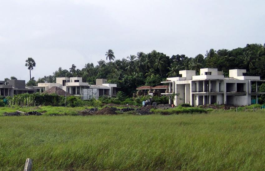 Progress monitoring pavilions under construction